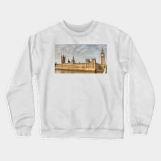 The Tower of Big Ben & the Houses of Parliament in London Crewneck Sweatshirt